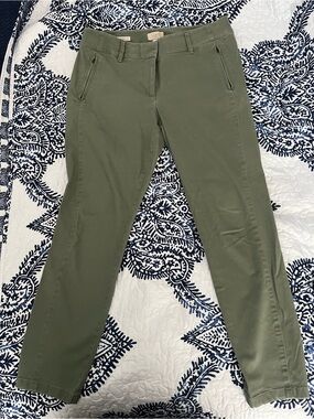 LOFT Modern Skinny Ankle Olive Green Pants